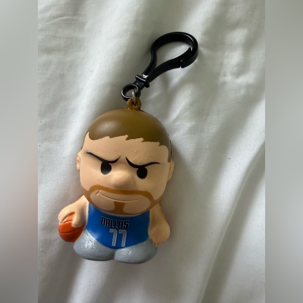 NBA Basketball Dallas Mavericks Luka Doncic RARE Sqeezemate Keychain